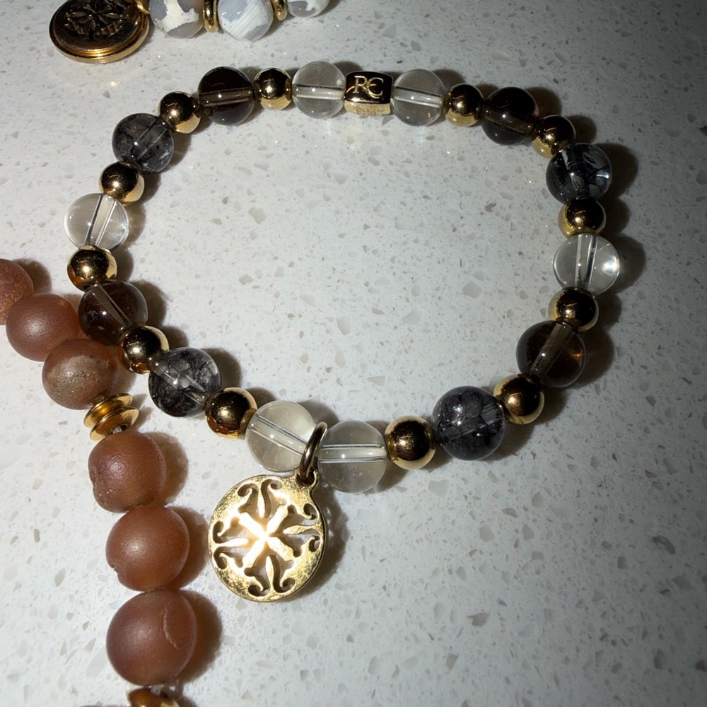 6 Rustic Cuff Stretch Bracelets - image 5